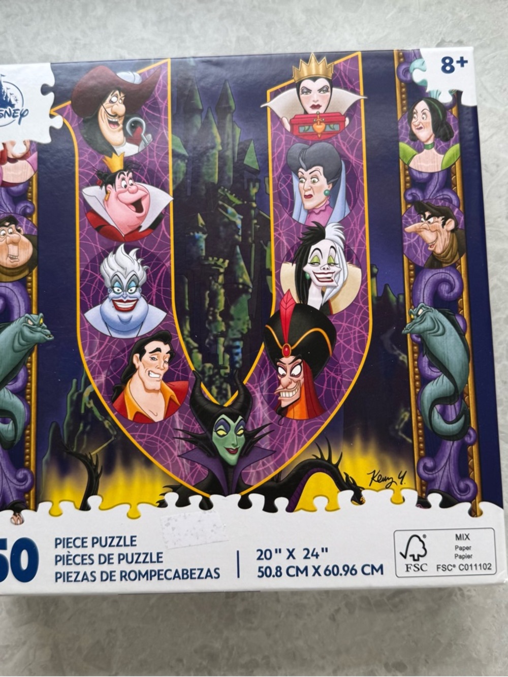 Disney Villains 750-Piece Jigsaw Puzzle in Purple